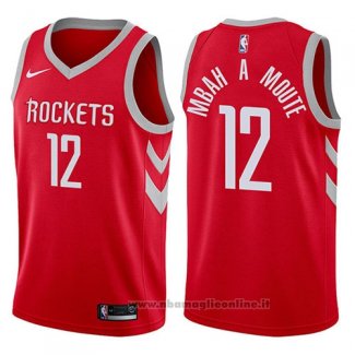 Maglia Houston Rockets Luc Mbah A Moute NO 12 2017-18 Rosso