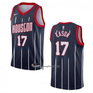 Maglia Houston Rockets Tari Eason #17 Citta 2022-23 Nero