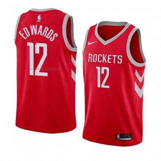 Maglia Houston Rockets Vincent Edwards NO 12 Icon 2018 Rosso