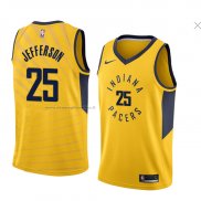 Maglia Indiana Pacers Al Jefferson NO 25 Statement 2018 Giallo