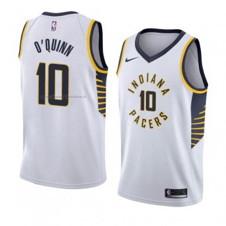 Maglia Indiana Pacers Kyle O'quinn NO 10 Association 2018 Bianco