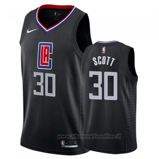 Maglia Los Angeles Clippers Mike Scott NO 30 Statement 2019 Nero