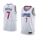 Maglia Los Angeles Clippers Sam Dekker NO 7 Association 2018 Bianco