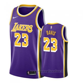 Maglia Los Angeles Lakers Anthony Davis NO 23 Statement 2019-20 Viola