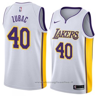 Maglia Los Angeles Lakers Ivica Zubac NO 40 Association 2018 Bianco