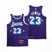 Maglia Los Angeles Lakers Kobe Bryant #23 Citta Edition 2021-22 Viola