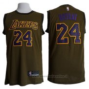 Maglia Los Angeles Lakers Kobe Bryant NO 24 Nike Verde