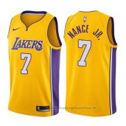Maglia Los Angeles Lakers Larry Nance Jr. NO 7 Icon 2017-18 Or