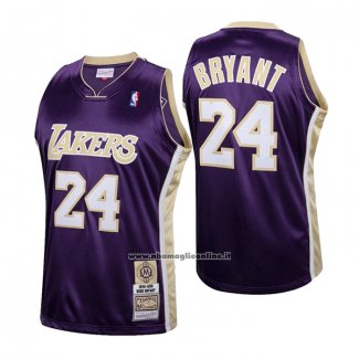 Maglia Los Angeles Lakers Kobe Bryant #24 Hardwood Classics Hall Of Fame 2020 Viola