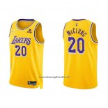 Maglia Los Angeles Lakers Mac Mcclung #20 75th Anniversary 2021-22 Giallo