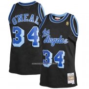 Maglia Los Angeles Lakers Shaquille O'Neal #34 Mitchell & Ness 1996-97 Blu Nero