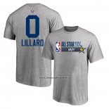 Maglia Manica Corta All Star 2024 Damian Lillard Grigio