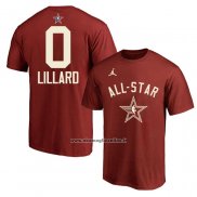 Maglia Manica Corta All Star 2024 Damian Lillard Rosso