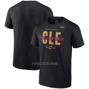 Maglia Manica Corta Cleveland Cavaliers 2023 NBA Playoffs Jump Ball Nero