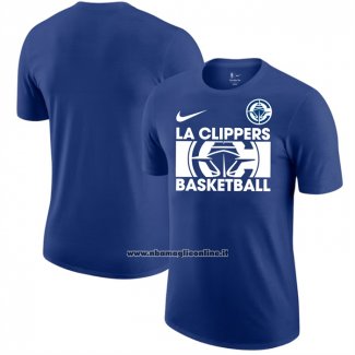 Maglia Manica Corta Los Angeles Clippers Blu1