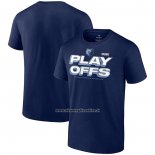 Maglia Manica Corta Memphis Grizzlies 2023 NBA Playoffs Blu