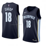 Maglia Memphis Grizzlies Omri Cassp NO 18 Icon 2018 Blu