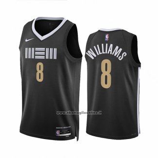 Maglia Memphis Grizzlies Ziaire Williams #8 Citta 2023-24 Nero