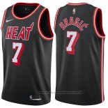 Maglia Miami Heat Goran Dragic NO 7 Classic 2017-18 Nero