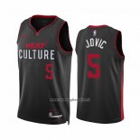 Maglia Miami Heat Nikola Jovic #5 Citta 2023-24 Nero