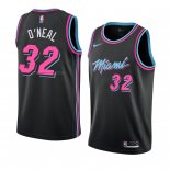 Maglia Miami Heat Shaquille O'neal NO 32 Citta 2018-19 Nero