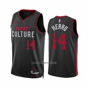 Maglia Miami Heat Tyler Herro #14 Citta 2023-24 Nero