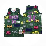 Maglia Milwaukee Bucks Allen Iverson #34 Mitchell & Ness 2000-01 Verde