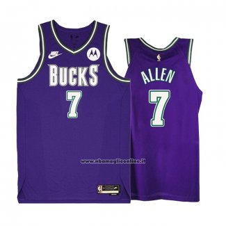 Maglia Milwaukee Bucks Grayson Allen #7 Classic 2022-23 Viola