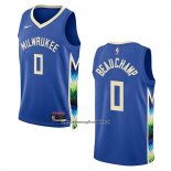 Maglia Milwaukee Bucks Marjon Beauchamp #0 Citta 2022-23 Blu