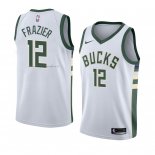 Maglia Milwaukee Bucks Tim Frazier NO 12 Association 2018 Bianco