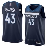 Maglia Minnesota Timberwolves Anthony Tolliver NO 43 Icon 2018 Blu