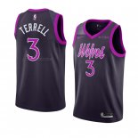 Maglia Minnesota Timberwolves Jared Terrell NO 3 Citta 2018-19 Viola