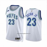 Maglia Minnesota Timberwolves Troy Brown JR. #23 Classic 2023-24 Bianco