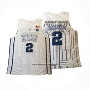 Maglia NCAA Duke Blue Devils Cam Reddish Bianco