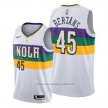 Maglia New Orleans Pelicans Dairis Bertans NO 45 Citta Bianco