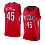 Maglia New Orleans Pelicans Dairis Bertans NO 45 Statement 2018 Rosso