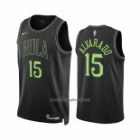 Maglia New Orleans Pelicans Jose Alvarado #15 Citta 2023-24 Nero