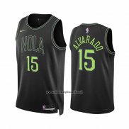 Maglia New Orleans Pelicans Jose Alvarado #15 Citta 2023-24 Nero