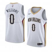 Maglia New Orleans Pelicans Troy Williams NO 0 Association 2018 Bianco