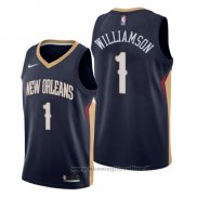 Maglia New Orleans Pelicans Zion Williamson NO 1 Icon 2019-20 Blu