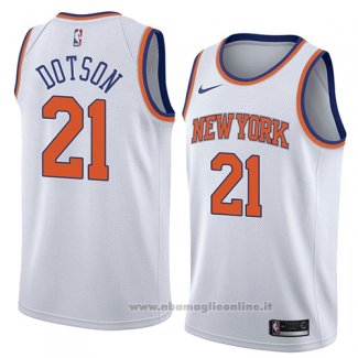 Maglia New York Knicks Damyean Dotson NO 21 Association 2018 Bianco