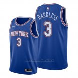 Maglia New York Knicks Maurice Harkless NO 3 Statement 2019-20 Blu