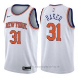 Maglia New York Knicks Ron Baker NO 31 Association 2017-18 Bianco