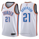 Maglia Oklahoma City Thunder Andre Roberson NO 21 Swingman Association 2017-18 Bianco