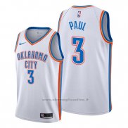 Maglia Oklahoma City Thunder Chris Paul NO 3 Association Bianco2