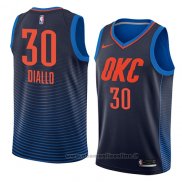 Maglia Oklahoma City Thunder Hamidou Diallo NO 30 Statement 2018 Blu