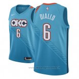 Maglia Oklahoma City Thunder Hamidou Diallo NO 6 Citta 2018-19 Blu