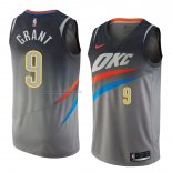 Maglia Oklahoma City Thunder Jerami Grant NO 9 Citta 2018 Grigio