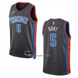 Maglia Oklahoma City Thunder Luguentz Dort #5 Citta 2022-23 Grigio