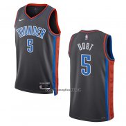 Maglia Oklahoma City Thunder Luguentz Dort #5 Citta 2022-23 Grigio